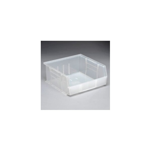Quantum Storage Systems Hang & Stack Storage Bin, Plastic, Clear, 6 PK QUS235CL - main